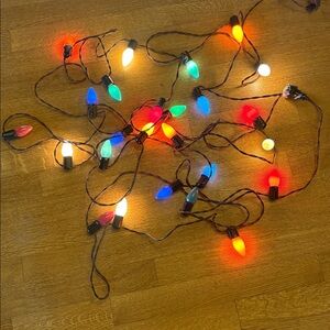 Vintage 50s-60s Christmas Multi-Colored 25 Light Strand Size C9
